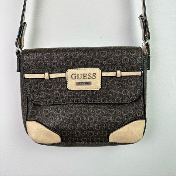 Guess Brown Crossbody Monogram Purse - Picture 9 of 9